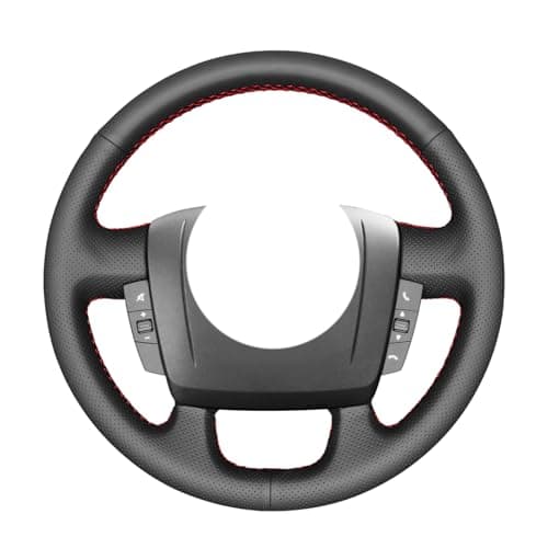 MEWANT Cubierta Del Volante Personalizada Hecha De Cuero Sintético Cuero De Microfibra Coser a Mano para Peugeot Boxer para Citroen Jumper Relay para Fiat Ducato para Ram Pro Master