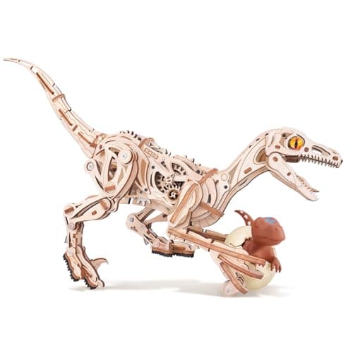 ROKR Puzzle 3D Madera Dinosaurio Juguetes Maquetas para Construir Montar Adultos Regalos para Hombres LD01