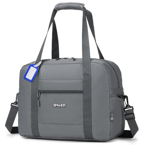 SPAHER Bolsa de Viaje 40x30x15 British Airways Equipaje de Mano Bolsa de Deporte Gimnasio Impermeable Bolsos Maternidad Hospital Fin Semana Mujer Hombres Cabin Duffle Bag Gym Bag