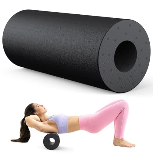 SURFOU Rodillo de Masaje 29×15 cm, Foam Roller EPP Ultraligero 130g para Espalda, Piernas, Puntos Gatillo, Ideal para Yoga, Pilates, Fitness y Liberación Miofascial