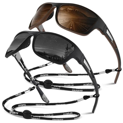 Sunier Gafas de Sol Hombre Mujer Polarizadas Deportivas Gafas de Sol Conduciendo Pesca Ciclismo Protección 100% UV400
