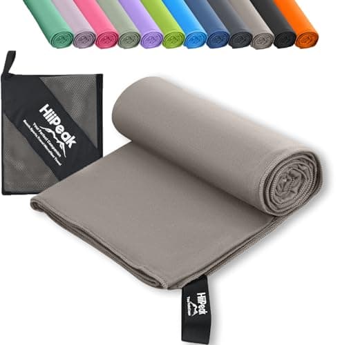 HiiPeak Toallas Microfibra Gimnasio Grandes, Toalla Gimnasio Compactas y de Alta Absorción | Toalla Gym Hombre, Ideal para Gimnasio, Viajes y Piscina | Mantenimiento Fácil