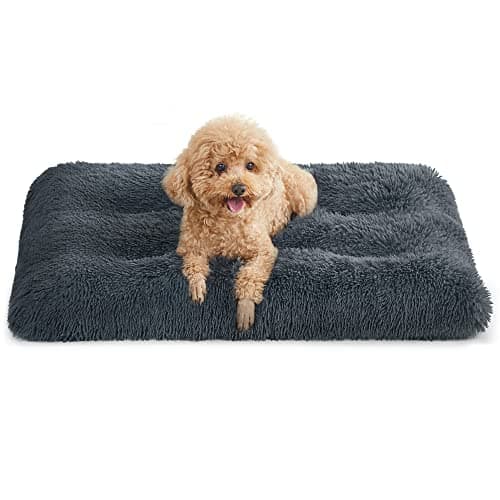 Feandrea Cama para Perros, Sofá para Mascotas, 80 x 50 cm, Lavable a Máquina, Cojín para Perros, Gris Ahumado PGW201G02