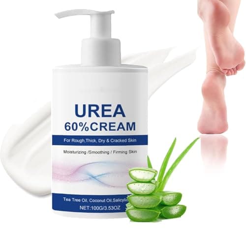 Crema Urea 60%, Hidratante para, Cremas para el Cuidado de los Pies, para Pie, Suaviza Manos y pies Gruesos, Secos, Agrietados y ásperos