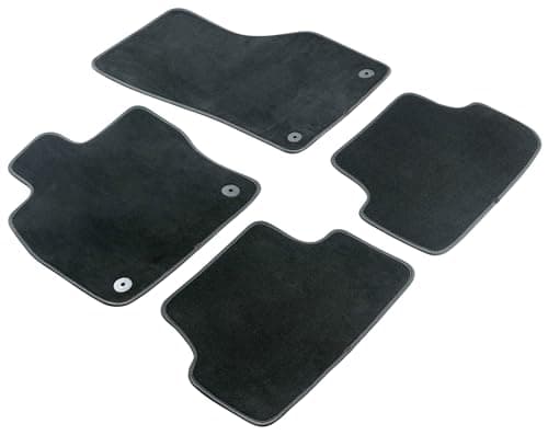 WALSER Premium Alfombras de coche velour fieltro de la aguja compatible con Hyundai i20 I 2011-2014