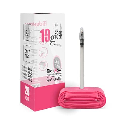 RIDENOW - Cámara TPU Carretera 700/18C-28C. Ultra Light 19 Gramos Válvula Fina Presta (45mm)