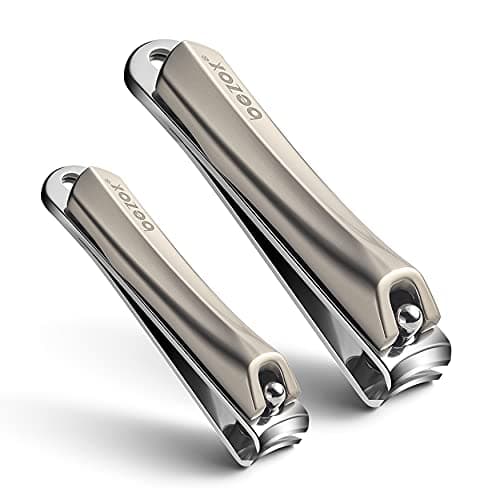 BEZOX Juego de cortaúñas - Cortaúñas ultra afilado resistente de acero inoxidable y lima ergonómica cómoda para uñas - Cortaúñas afilado para adultos y niños Oro