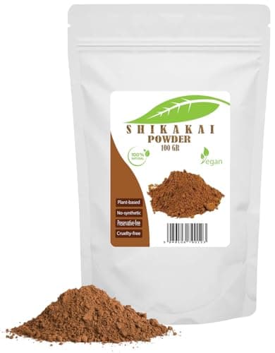 SHIKAKAI POLVO - 100/200/300 Gr - Buenas habilidades de limpieza del cabello | Adecuado para todo tipo de cabello y piel grasa, piel problemática | 100% puro y natural (100 Gr)