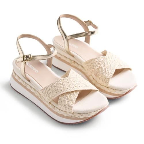 GIOSEPPO TREVELIN, Correa en T Mujer, Off-White, 38 EU