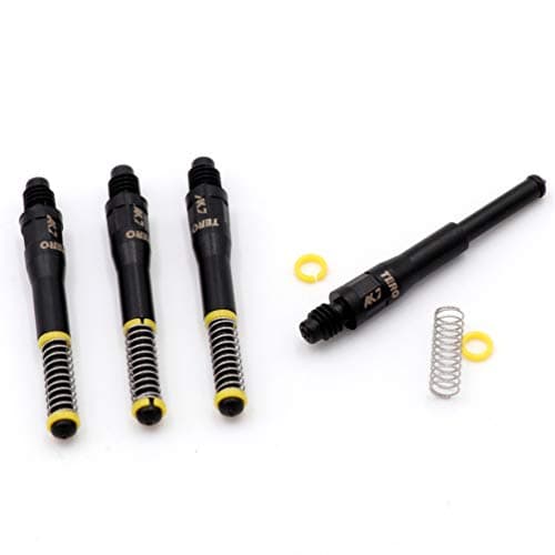 CUESOUL Telescopio de Resorte Incorporado para Ejes de dardo TERO AK7 de 4 Piezas para Flechas de Punta de Acero y Flechas de Punta Suave (CS-AK7 + 1C35)