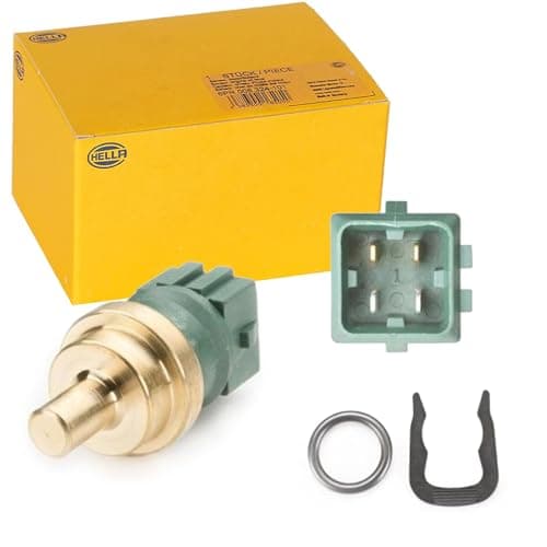 HELLA 6PT 009 107-541 Sensor, temperatura del refrigerante - 12V - 4polos - enchufado - con junta - con circlip