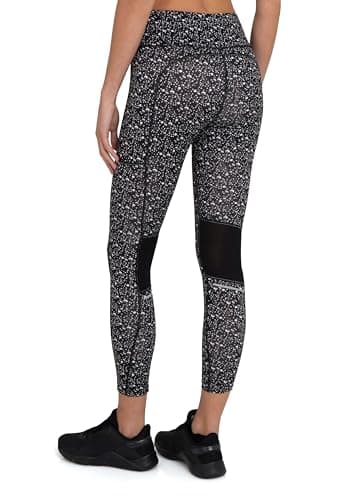 TCA Mallas/Leggings Performance SuperThermal Talle Alto para Mujer - Negro Gráfico, XS