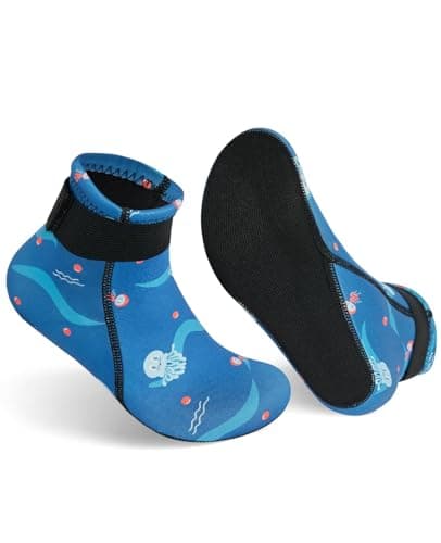 Gogokids 3mm Calcetines de Neopreno para Niño y Niña, Calcetín Antideslizante Térmico, Idea para Buceo, Surf, Playa, Natación, Rafting y Parques Acuáticos