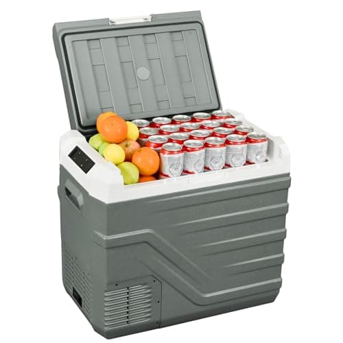 Alpicool Nevera Portátil Eléctrica 44L, Nevera Coche 20°C a -20°C Nevera Compresor 12V /24V DC 100~240 Voltios AC, Portátil Coche Frigoríficos para Hogar, Camping, Viajes, Automóvil, Pesca