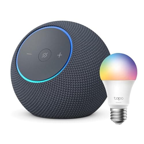 Amazon Echo Dot Max (última generación) | Grafito + Tapo L530EA Bombilla LED Inteligente (E27), Compatible con Alexa - Kit de inicio de Hogar digital