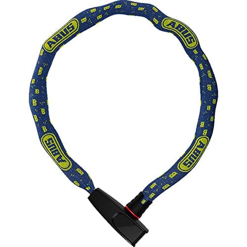 ABUS Antirrobo de cadena Catena 6806K - Antirrobo de bicicleta ligero de acero endurecido con tubo textil de moda - Cadena cuadrada con nivel de seguridad 6
