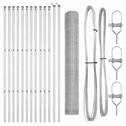 vidaXL Set de cercas Exteriores de Acero galvanizado | Cerca de jardín Segura, fácil de armar, Varios tamaños Disponibles, Resistente para Animales, Panel de terraza, Seguridad y privacidad, Paneles