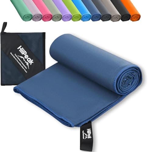 HiiPeak Toallas Microfibra Gimnasio Grandes, Toalla Gimnasio Compactas y de Alta Absorción | Toalla Gym Hombre, Ideal para Gimnasio, Viajes y Piscina | Mantenimiento Fácil
