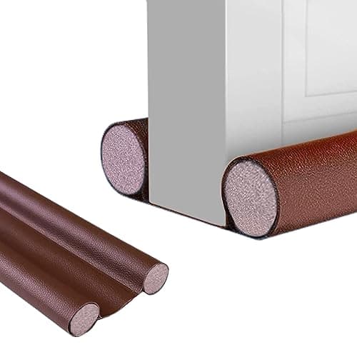 Burlete Bajo Puerta. Burlete Doble para Puertas y Ventanas, de Polipiel, Ajustable Entre 32-94cm. Aislamiento Acústico, Reductor Frio/Calor, Bloqueo de Viento, Luz, Polvo, Insectos.