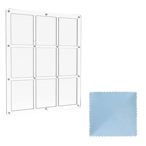Marco Acrílico con Cierre Magnético Para Tarjetas de Colección. Funda para Cartas Coleccionables Pok. Expositor Transparente Para Cartas de Intercambio con Protección UV y Paño de Limpieza