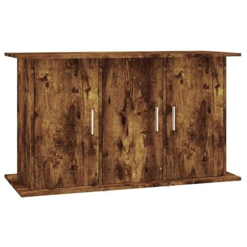 vidaXL Soporte de Acuario Madera ingeniería Roble Ahumado 101x41x58 cm
