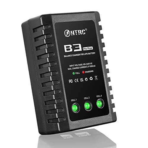 Haisito B3 Promax Cargador Lipo para 2S 3S Batería (7.4V, 11.1V), Compacto Cargador Rápido de Batería (100-240V) für RC Coche Barco Drone Airsoft Quadcopter