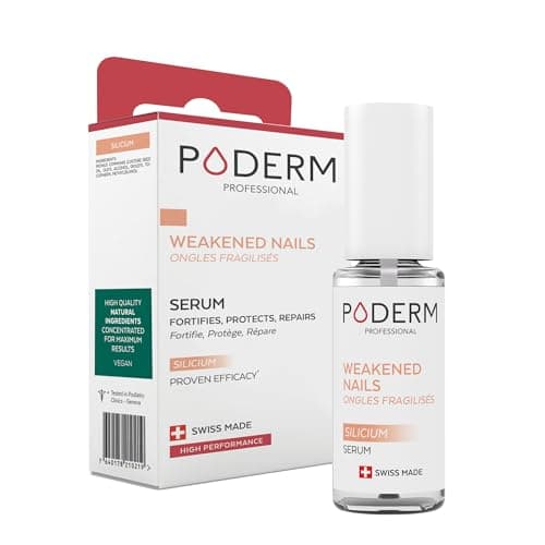PODERM - UÑAS DEBILITADAS QUIMIOTERAPIA - Sérum Silicio Aliviador, Fortificante y Reparador – Endurecedor y Protector – Cuidado Profesional – Hecho en Suiza