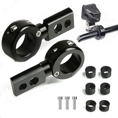 Universal 22mm 25mm 28mm Faros Antiniebla de Motocicleta Soportes 1-1 / 4 "1" 7/8 Soporte de Bombilla de Abrazadera de luz Antiniebla Ajustable Andlebar para Z900 Z800 MT-07 MT-09 T-max SV650 CB1000R
