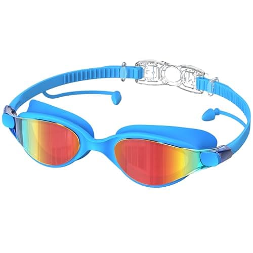 Ambienden Polarizadas Gafas Natacion Hombre Mujer - Profesional Lentes Galvanizados, ProteccióN UV, Anti-EmpañAmiento - Impermeable Gafas Piscina Adultos & Adolescentes