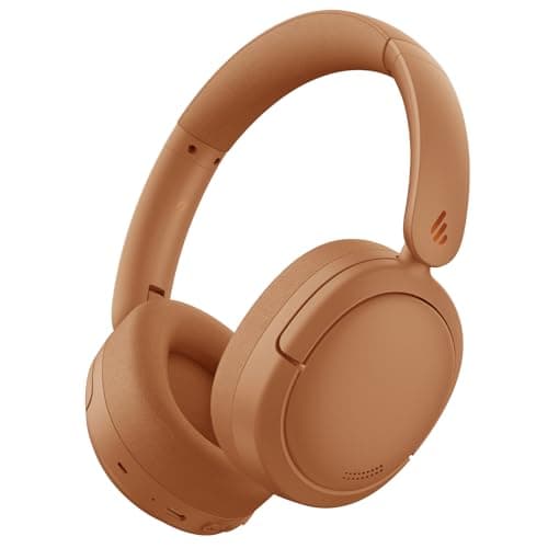 Edifier V80 Auriculares Bluetooth Inalámbricos, Cancelación Activa de Ruido Híbrida 44dB, Bluetooth 5.4, 45 Horas de Autonomía, Carga Rápida, Conexión Multipunto, EQ Personalizado vía App - Marrón