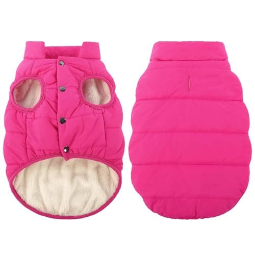 ASENKU Abrigo para Perro Pequeño Mediano Grande Impermeable Chaleco de Invierno para Perros Resistente al Viento, Chaqueta para Perro Ropa Perros con Forro Polar