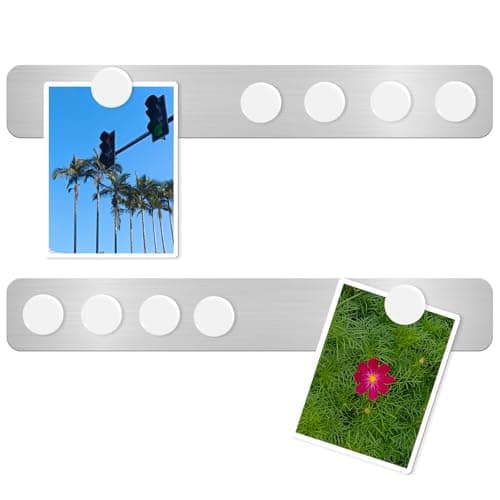 DUJEQM Pizarra Magnética Nevera y Pared - 2 Piezas Tablero Magnetico Autoadhesivas, Pizarra para Imane, Pizarra Pequeña Tablon de Anuncios Pizarra Memo con 10 de Blanco Imanes, para Hogar Oficina Aula
