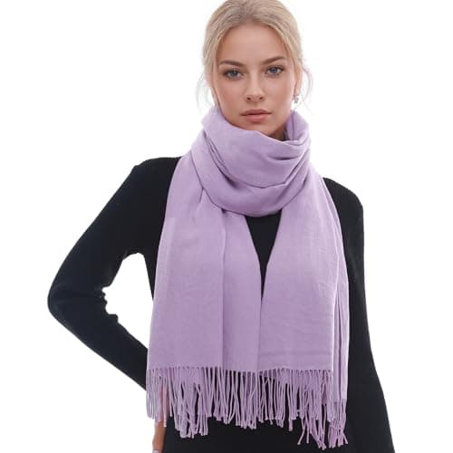 RIIQIICHY Bufanda Mujer Invierno Lavanda Pañuelos Grandes Fular Foulard Fulares Pashmina Chal Fiesta
