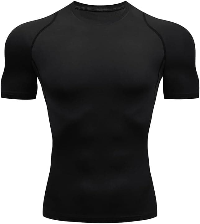 Camisa de Compresión Hombre Manga Corta para Deportiva Camiseta,Hombre Base Layer para Correr Transpirable Secado Rápido,para Entrenamiento Fitness