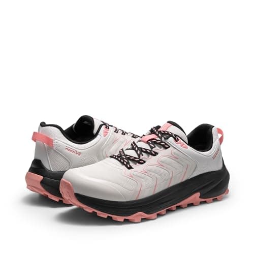 NORTIV 8 Zapatos de senderismo para mujer, ligeros, con soporte de arco, para el trabajo al aire libre, camping, tenis, entrenamiento, entrenamiento cruzado, Echo, Caqui, 37 EU