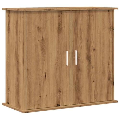 vidaXL Soporte para Acuario de Roble Artesanal, 81 x 36 x 73 cm, Madera de ingeniería