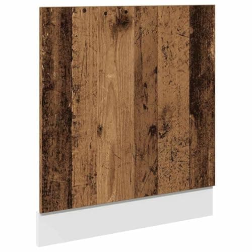 vidaXL Panel de lavavajillas Madera ingeniería Envejecida 60x1,5x67 cm, Panel Frontal