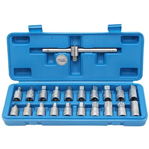 CCLIFE 21pzs Juego de llaves para de Aceite para Tapones Carter