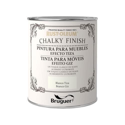 Rust-Oleum Bruguer Chalky Finish pintura para muebles Blanco Tiza 750ml