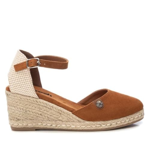REFRESH - Sandalias con Cuña Mujer Camel - Calzado Cómodo y Versátil - Moda casual - Modelo 17188203 (Talla 39)