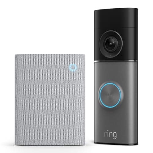 Nuevo Ring Videotimbre cableado Pro, última gen. (Wired Video Doorbell Pro) + Chime (3.ª gen.) | timbre con cámara | Retinal 4K, zoom mejorado hasta 10x | Prueba gratis de 30 días de Ring Home