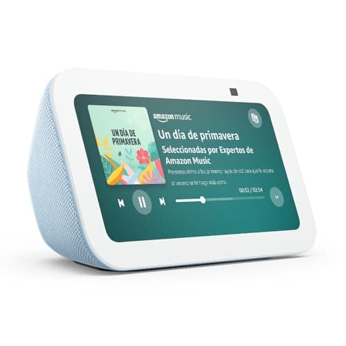 Echo Show 5 (Última generación) | Pantalla táctil inteligente diseñada para controlar tus dispositivos de Hogar digital y más | Gris azulado, con Acceso Anticipado a Alexa+