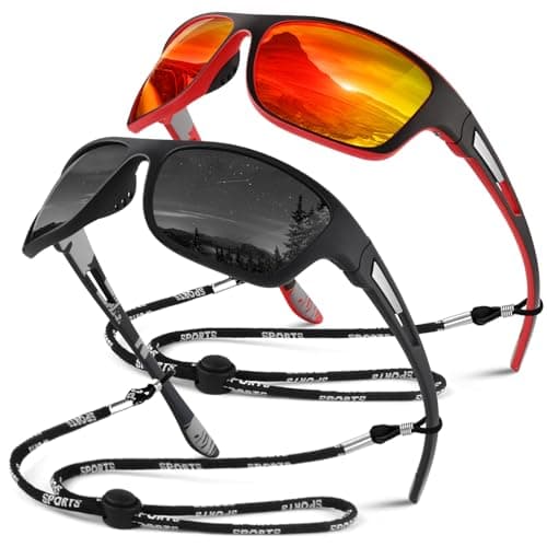 Sunier Gafas de Sol Hombre Mujer Polarizadas Deportivas Gafas de Sol Conduciendo Pesca Ciclismo Protección 100% UV400