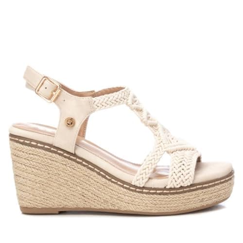 XTI - Sandalia Mujer Hielo - Calzado Cómodo y Versátil - Moda casual - Modelo 14283401 (Talla 37)