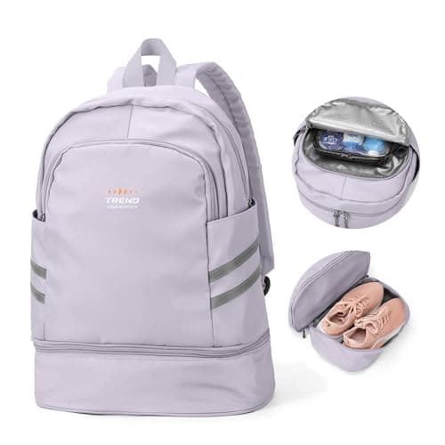 SZLX Mochila de Gimnasio para Mujer con Compartimento para Zapatos,Mochila Grande de Viaje para portátil,Impermeable, Informal,Mochila Escolar,Mochila Deportiva,Bolsa de Gimnasio para natación,Yoga
