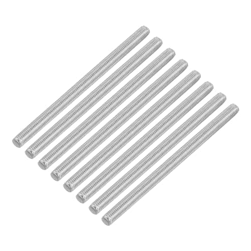 QUARKZMAN M5 x 85mm de Varilla Roscada Completa, 8Pcs Pernos de Barra de Acero Inoxidable Rosca a la Derecha, para Ensamblaje de Muebles y Maquinaria