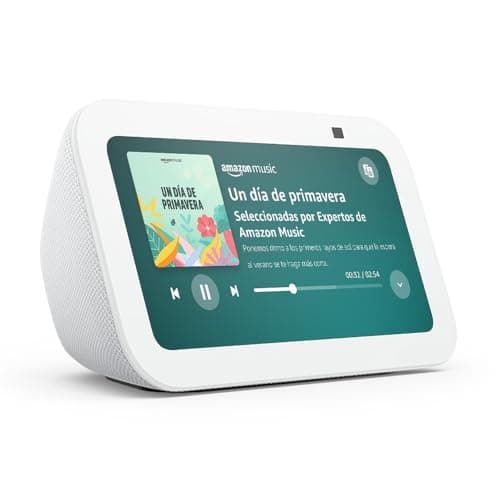 Echo Show 5 (Última generación) | Pantalla táctil inteligente diseñada para controlar tus dispositivos de Hogar digital y más | Blanco, con Acceso Anticipado a Alexa+