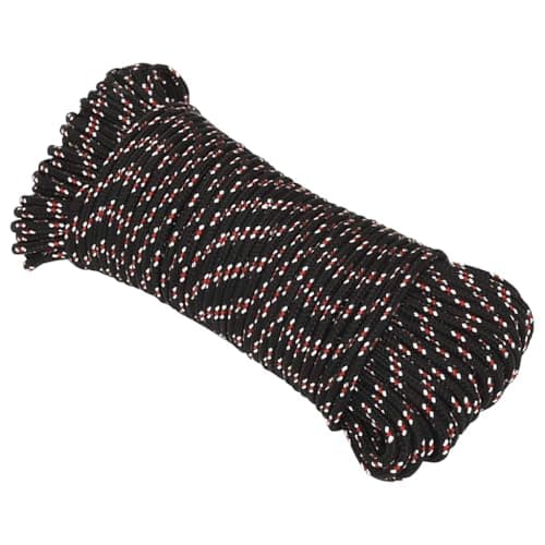 vidaXL Cuerda de trabajo polipropileno negro 3 mm 500 m