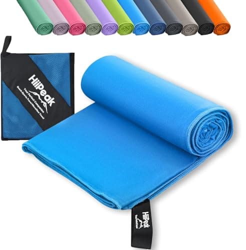HiiPeak Toallas Microfibra Gimnasio Grandes, Toalla Gimnasio Compactas y de Alta Absorción | Toalla Gym Hombre, Ideal para Gimnasio, Viajes y Piscina | Mantenimiento Fácil