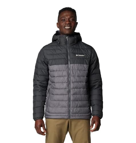 Columbia Powder Lite II Chaqueta con Capucha, Lista para la Aventura, Reflectante de Calor, Construcción Ultraliviana, Elementos Personalizables - Hombre